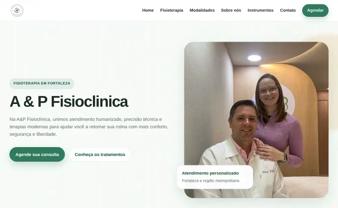 Prévia do site AeP Fisioterapia